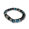 Premium Engraved Matte  Onyx and Apatite